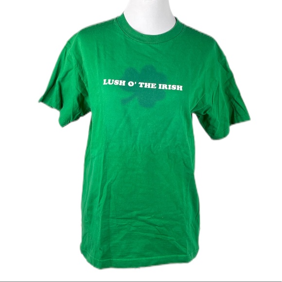 Allstyle Apparel Lush O’ The Irish St Patricks Day T Shirt Green Medium - Picture 1 of 8